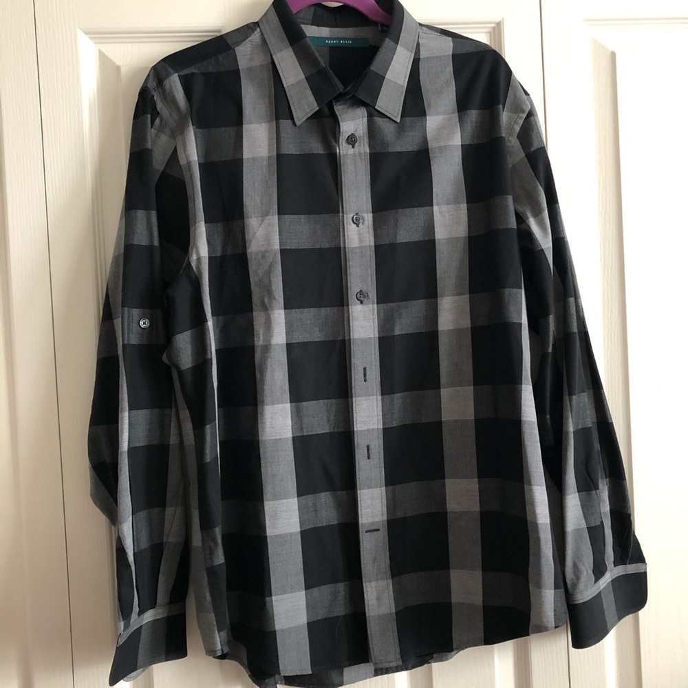 Perry Ellis plaid shirt